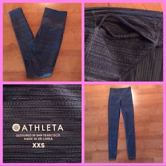 NWOT. Athleta textured leggings. Size XXS. - Picture 1 of 7